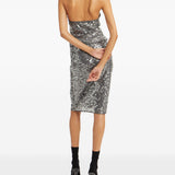 Top Con Paillettes a collo alto in grigio Rotate - donna 