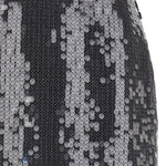 Gonna midi in paillettes in nero Rotate - donna 