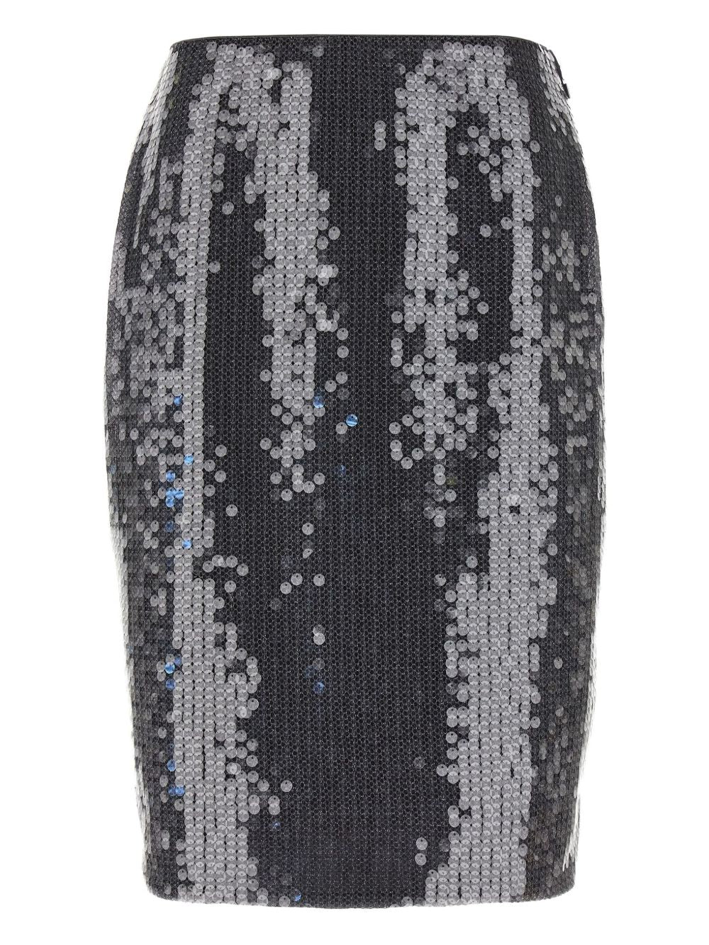 Gonna midi in paillettes in nero Rotate - donna 