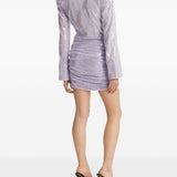 Abito corto con paillettes in viola Rotate - donna 