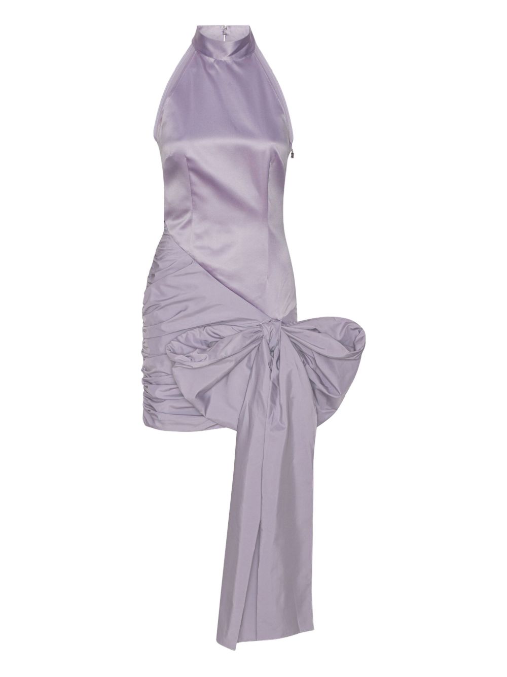 Abito corto con fiocco in viola Rotate - donna 