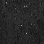 Abito tubino midi con perline in nero Rotate - donna 
