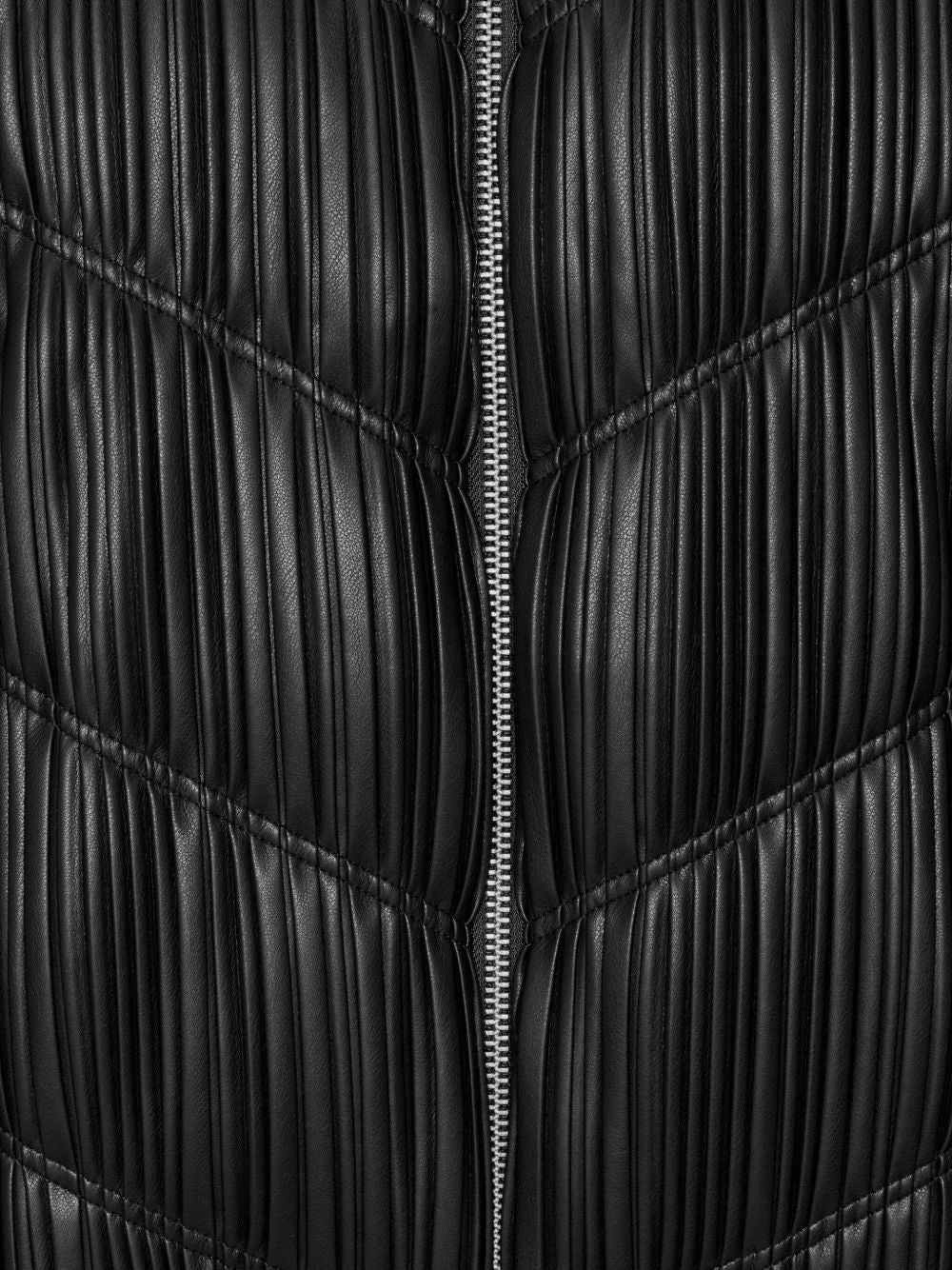 Bomber plissettato in nero Rotate - donna 