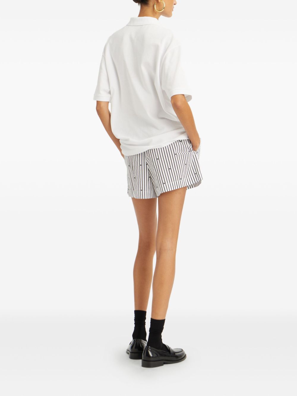 Shorts con logo in bianco Rotate Sunday - donna 