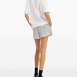 Shorts con logo in bianco Rotate Sunday - donna 
