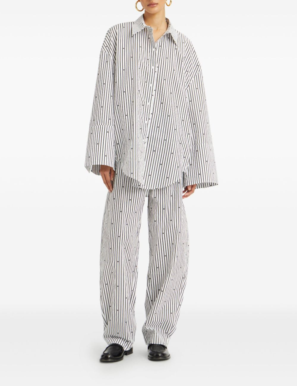 Camicia a righe in bianco ROTATE - donna 