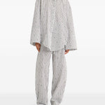 Camicia a righe in bianco ROTATE - donna 
