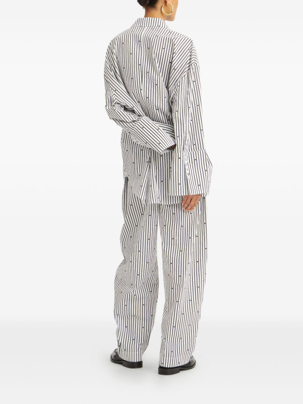 Camicia a righe in bianco ROTATE - donna 