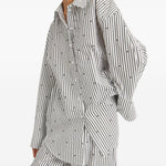 Camicia a righe in bianco ROTATE - donna 