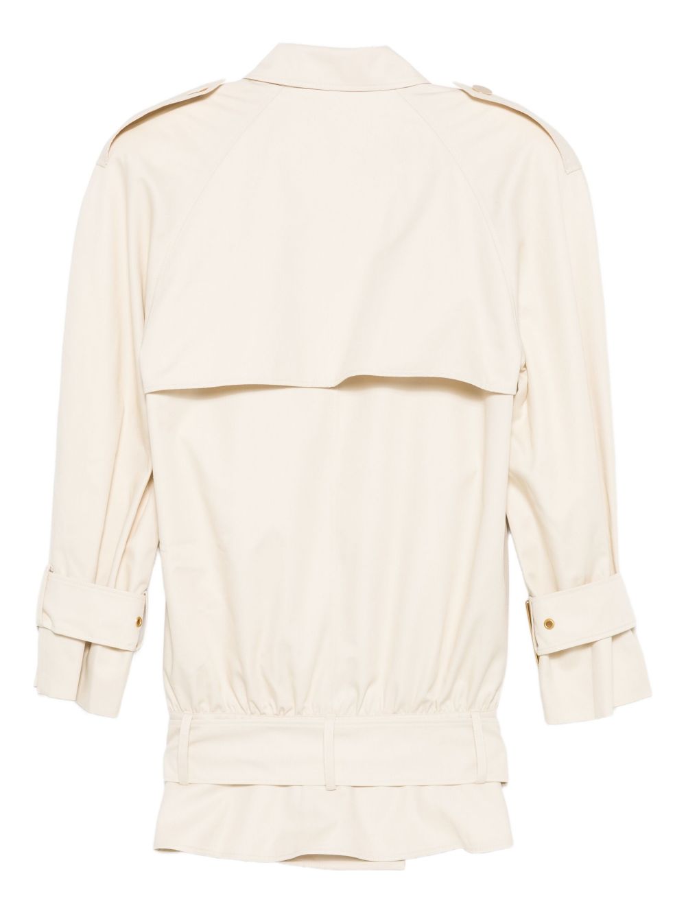 Cappotto corto doppiopetto in beige Rowen Rose - donna 