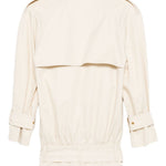 Cappotto corto doppiopetto in beige Rowen Rose - donna 