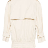 Cappotto corto doppiopetto in beige Rowen Rose - donna 