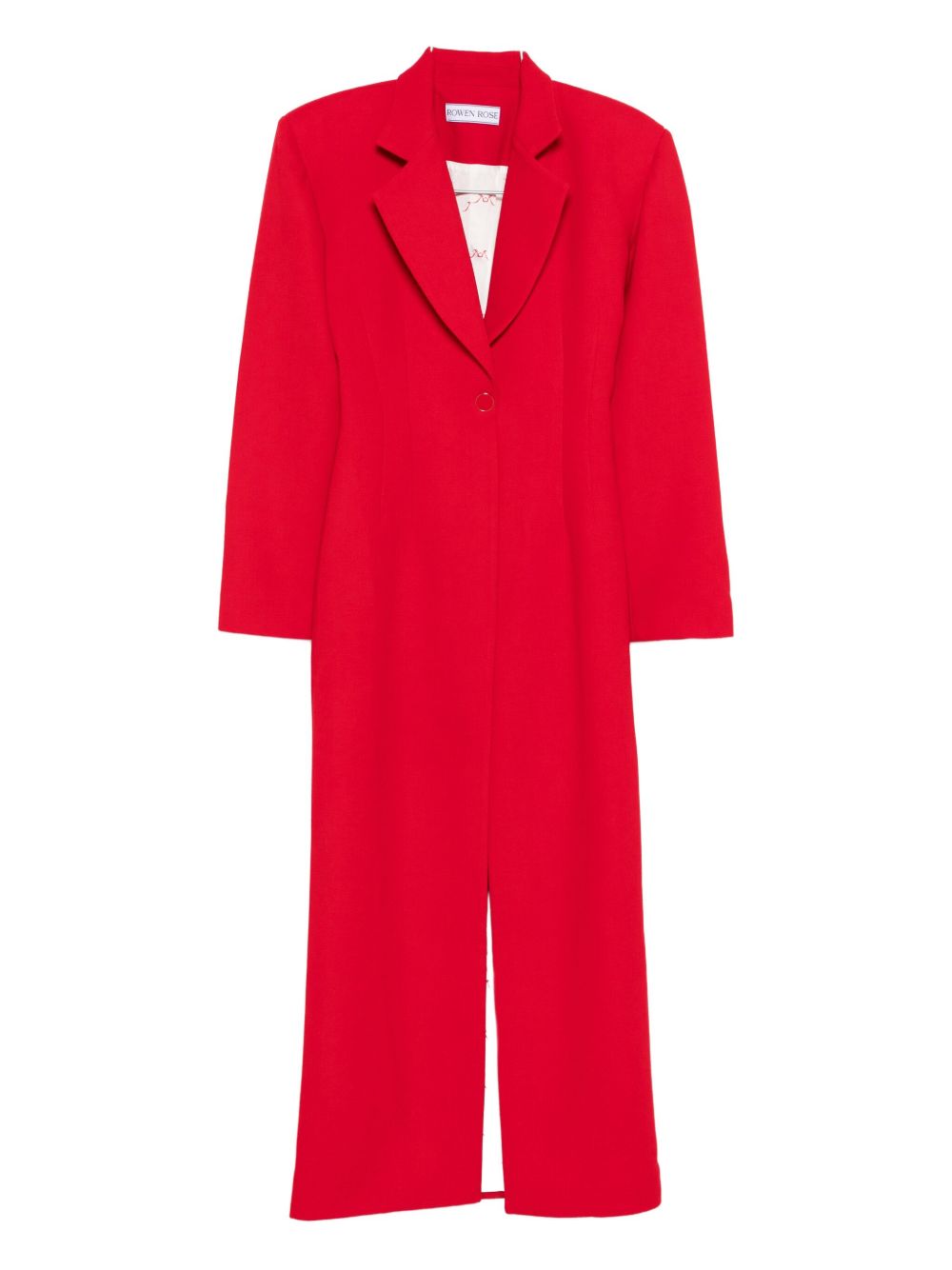 Abito lungo Tuxedo in rosso Rowen Rose - donna 