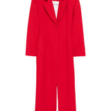 Abito lungo Tuxedo in rosso Rowen Rose - donna 