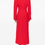 Abito lungo Tuxedo in rosso Rowen Rose - donna 