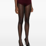 Pantaloncini in maglia in bordeaux Rowen rose - donna 