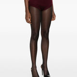 Pantaloncini in maglia in bordeaux Rowen rose - donna 