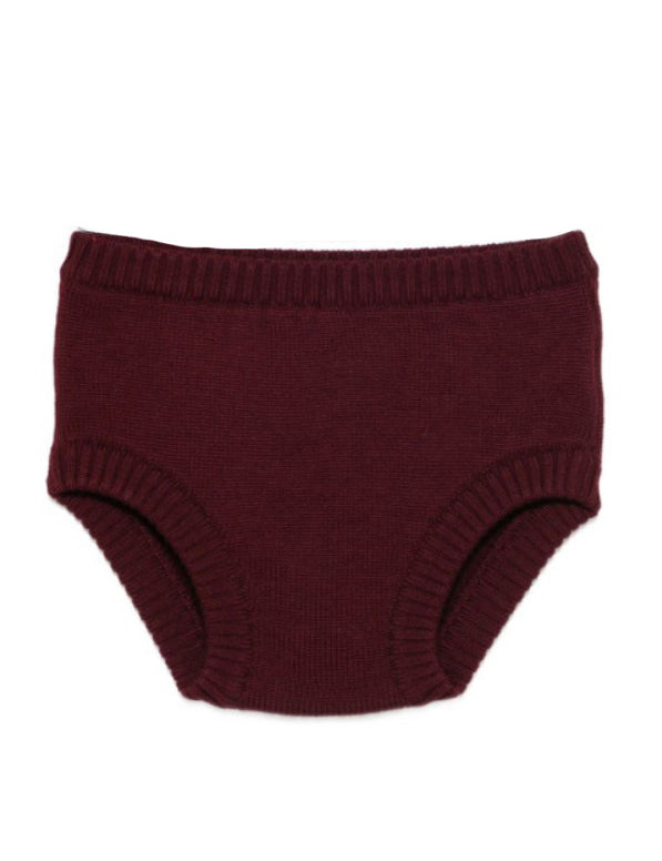 Pantaloncini in maglia in bordeaux Rowen rose - donna 