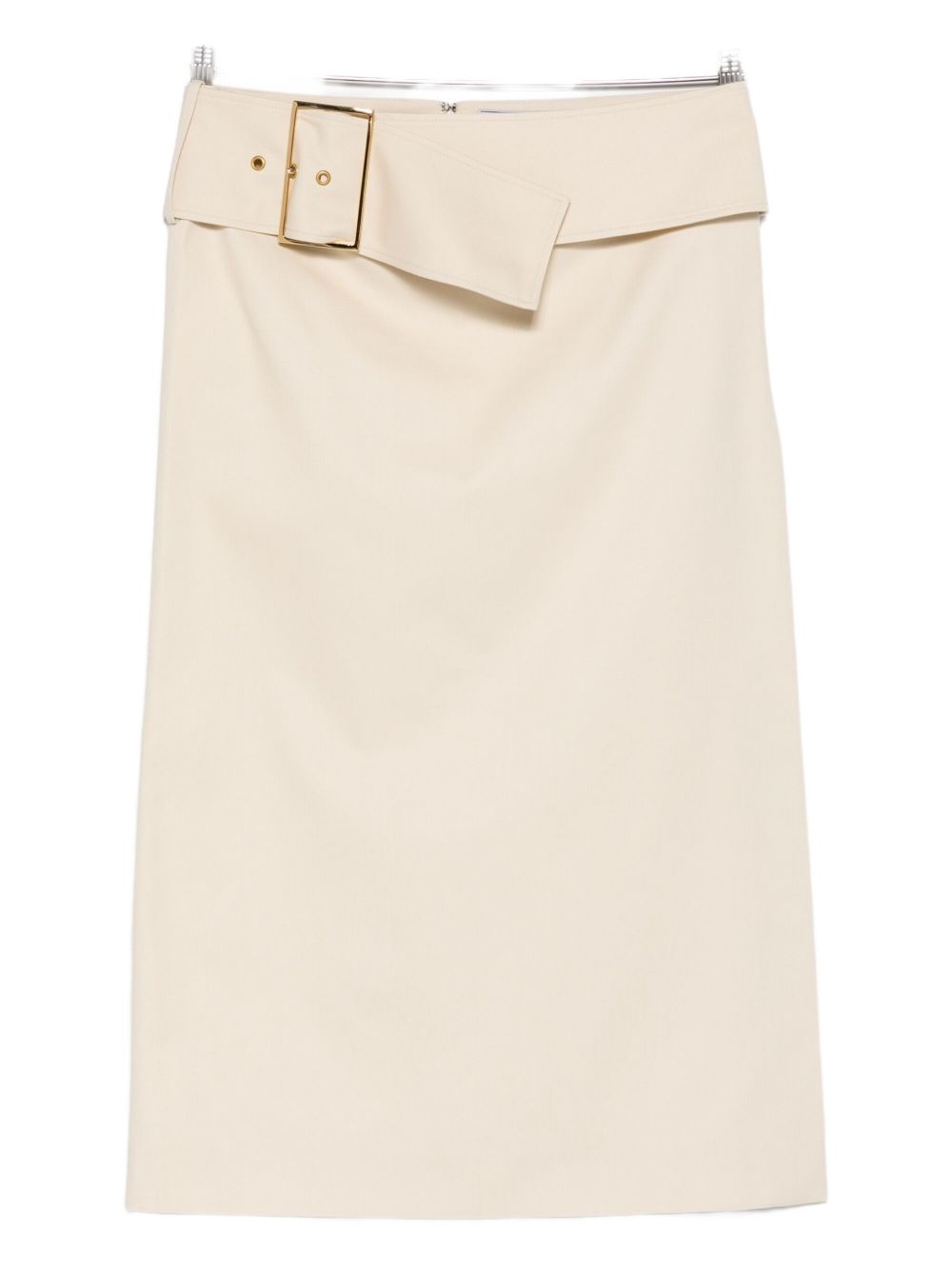 Gonna midi con fibbia in beige Rowen rose - donna 