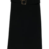 Gonna midi con fibbia in nero Rowen rose - donna 