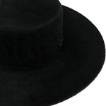 Cappello canotier con doppia catena in nero Ruslan Baginskiy - donna 