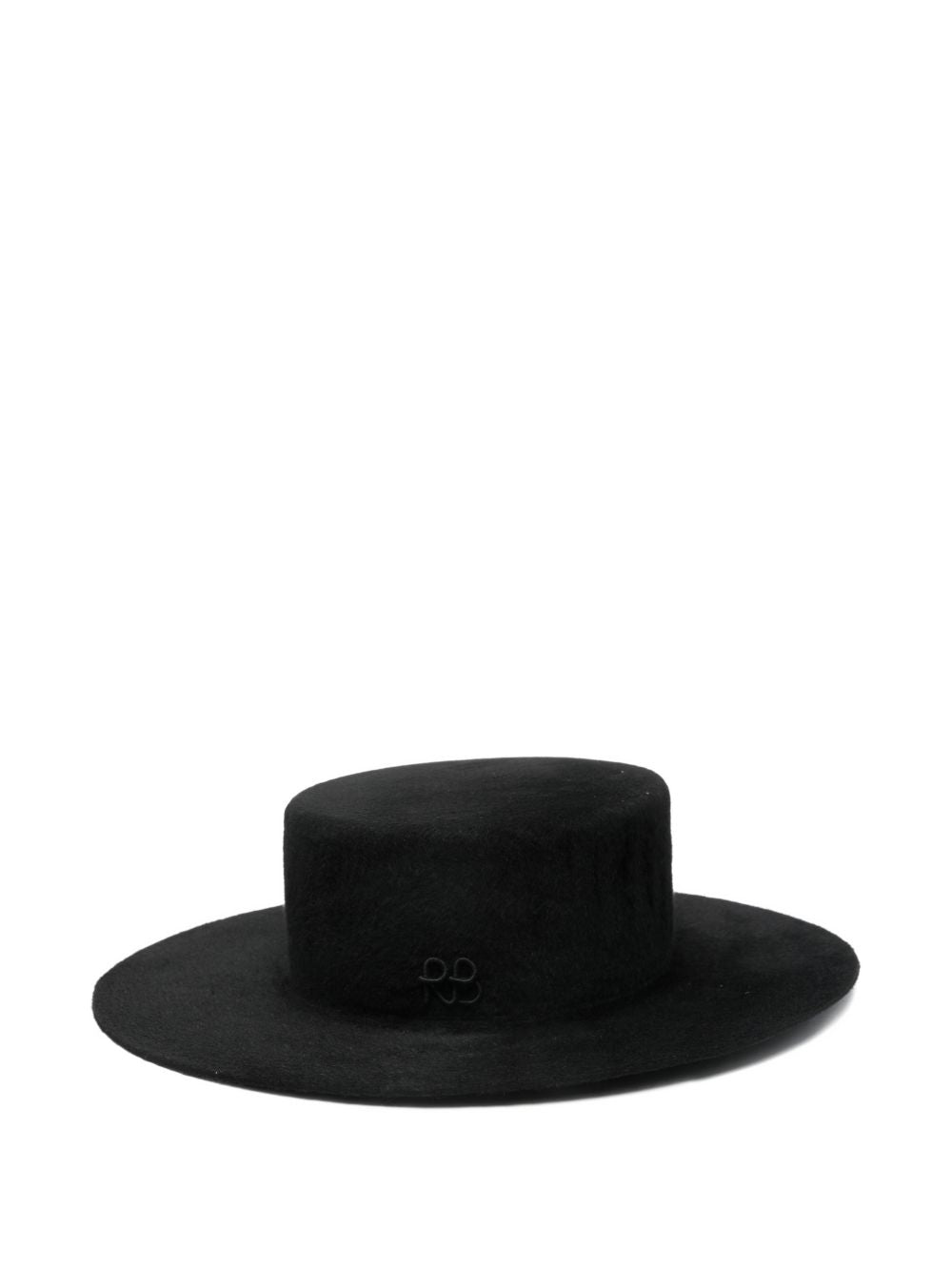 Cappello canotier con doppia catena in nero Ruslan Baginskiy - donna 