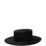 Cappello canotier con doppia catena in nero Ruslan Baginskiy - donna 
