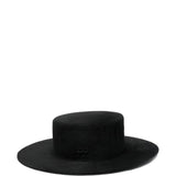 Cappello canotier con doppia catena in nero Ruslan Baginskiy - donna 