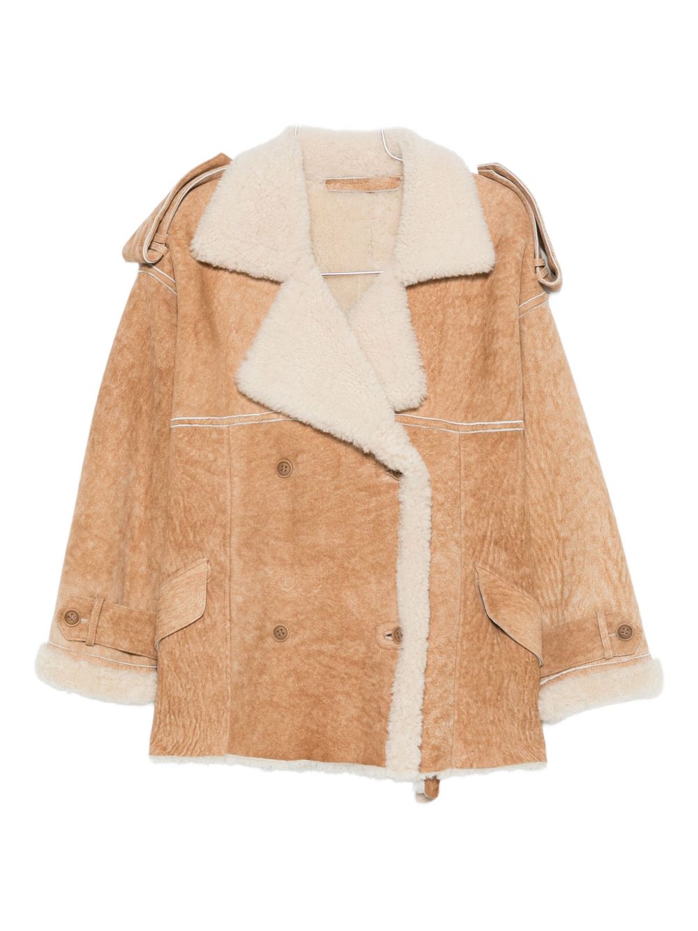 Cappotto corto doppiopetto in marrone Salvatore Santoro - donna 
