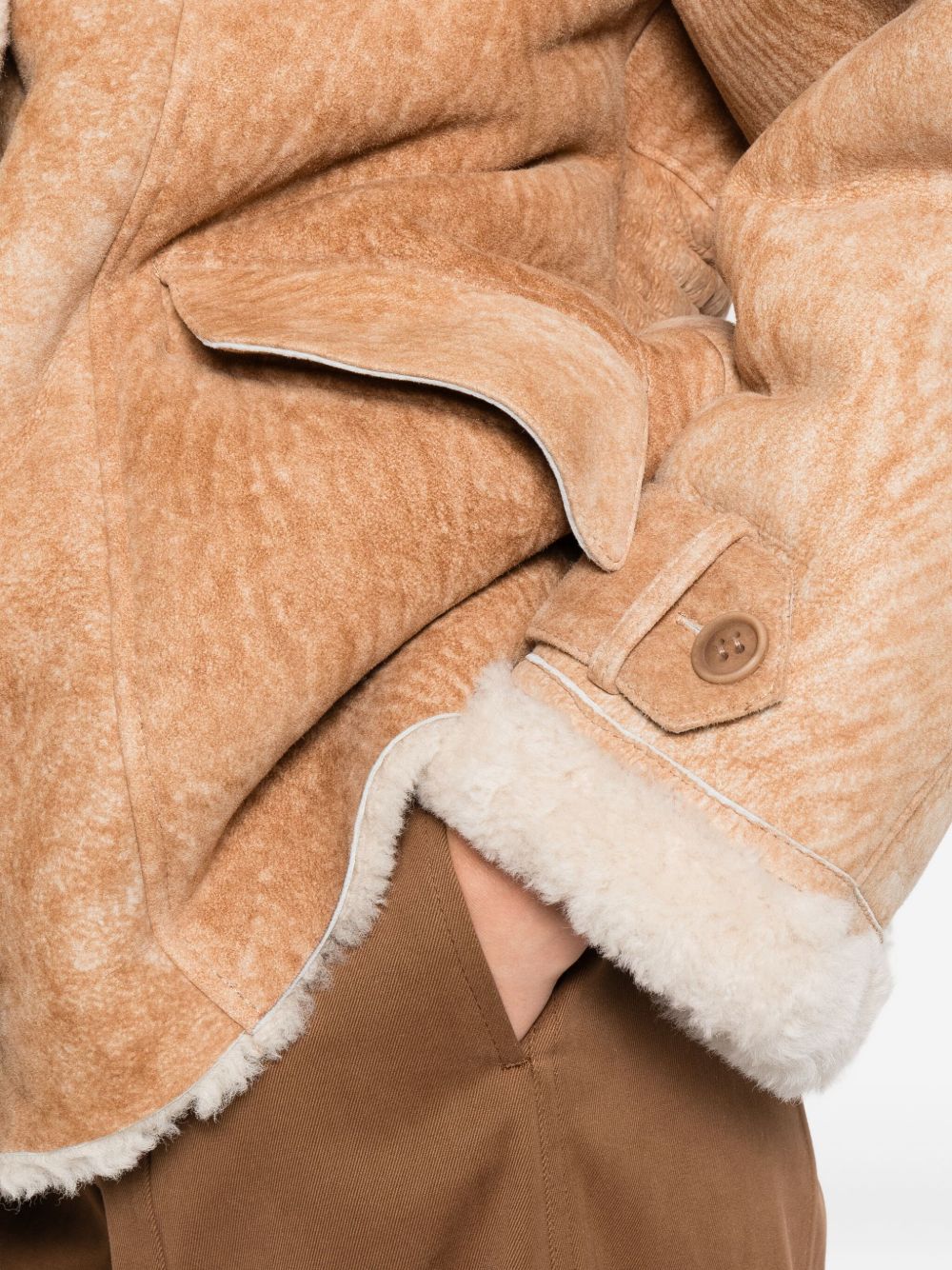 Cappotto corto doppiopetto in marrone Salvatore Santoro - donna 
