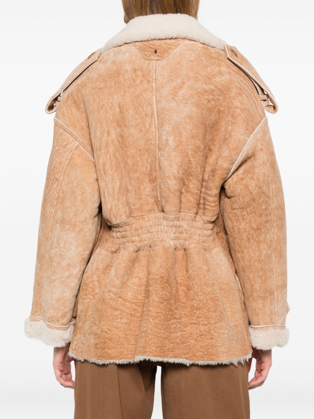 Cappotto corto doppiopetto in marrone Salvatore Santoro - donna 