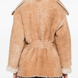 Cappotto corto doppiopetto in marrone Salvatore Santoro - donna 