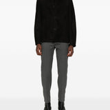Cappotto con collo in shearling nero Salvatore Santoro - uomo 