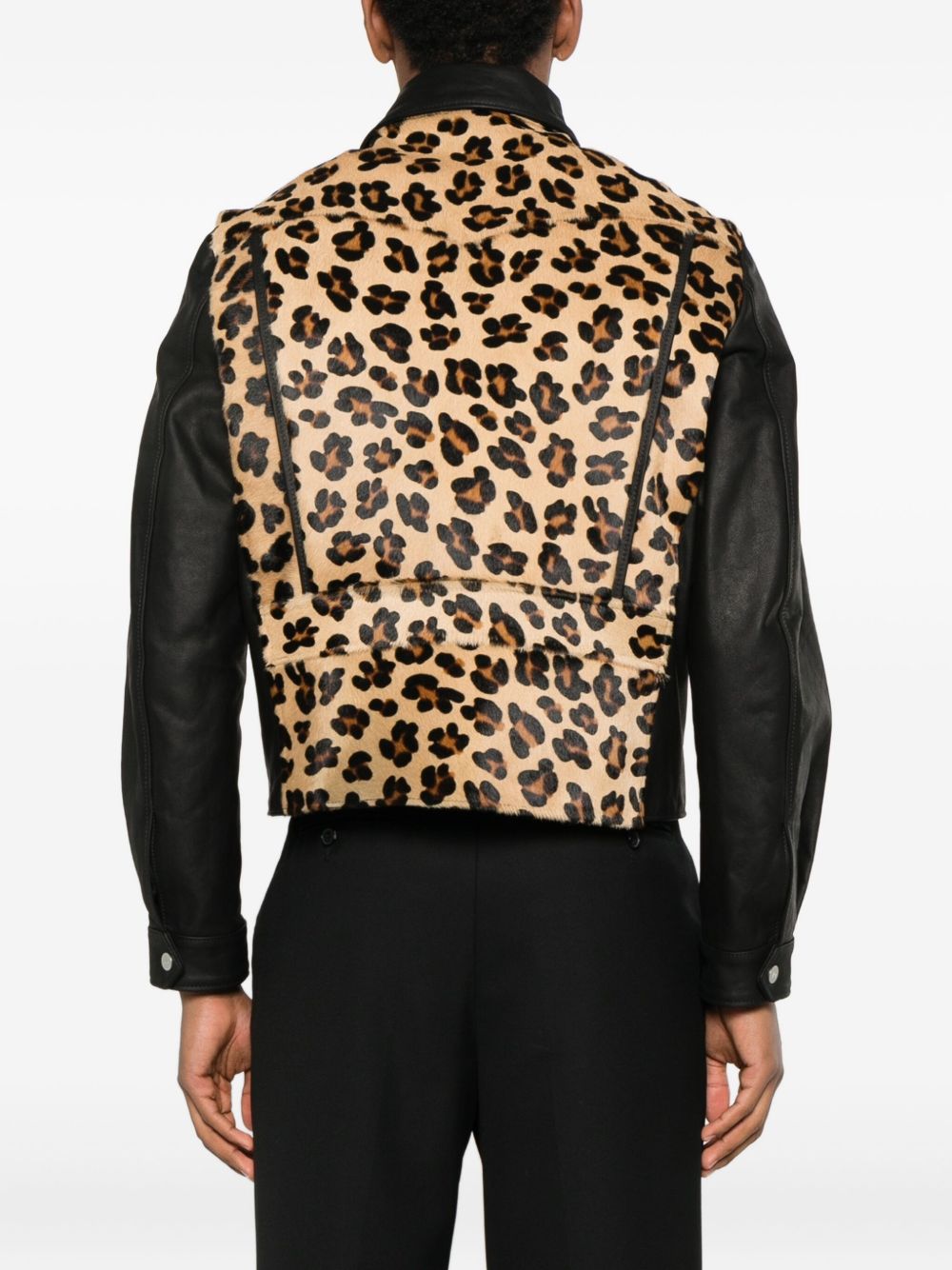 Giacca con pannello leopardato phreak  Second layer - uomo 