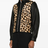 Giacca con pannello leopardato phreak  Second layer - uomo 