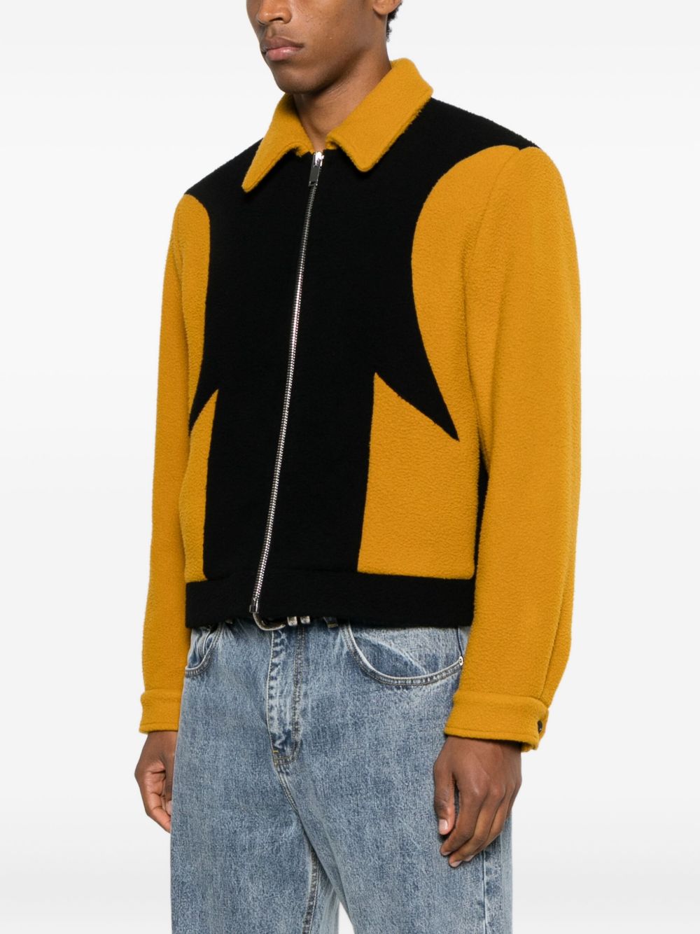 Giacca a pannelli corky in nero e giallo Second layer - uomo 