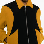 Giacca a pannelli corky in nero e giallo Second layer - uomo 