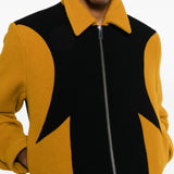 Giacca a pannelli corky in nero e giallo Second layer - uomo 