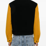 Giacca a pannelli corky in nero e giallo Second layer - uomo 