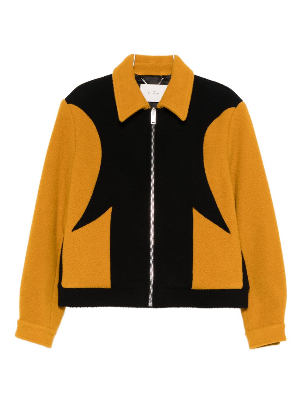 Giacca a pannelli corky in nero e giallo Second layer - uomo 