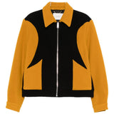 Giacca a pannelli corky in nero e giallo Second layer - uomo 