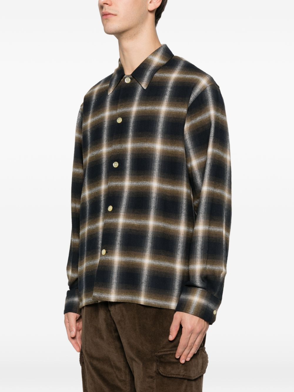 Camicia a quadri multicolore Second layer - uomo 