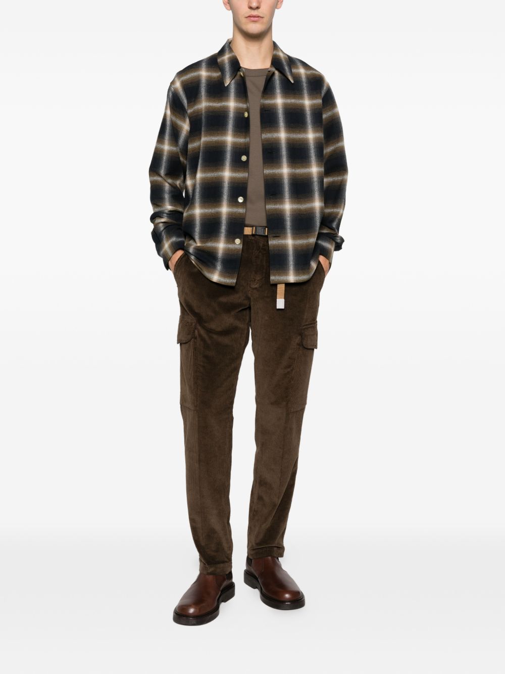 Camicia a quadri multicolore Second layer - uomo 