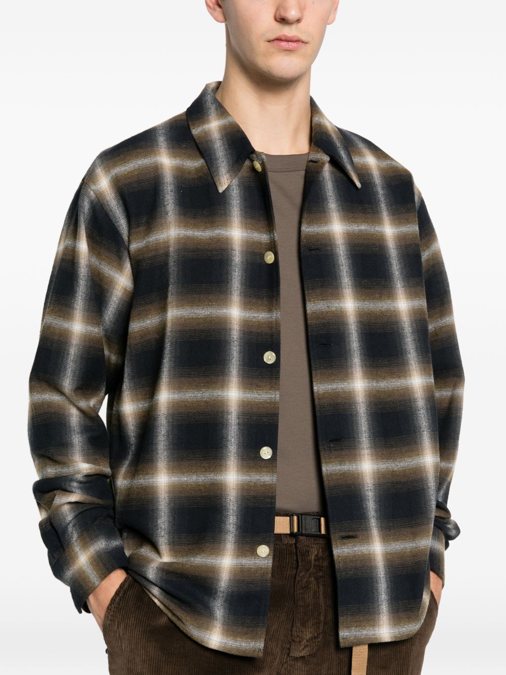 Camicia a quadri multicolore Second layer - uomo 