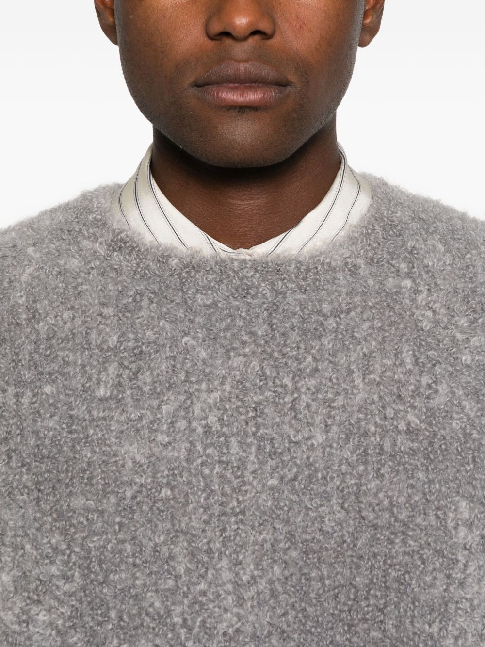 Maglione Jermaine in misto mohair in grigio Sefr - uomo 
