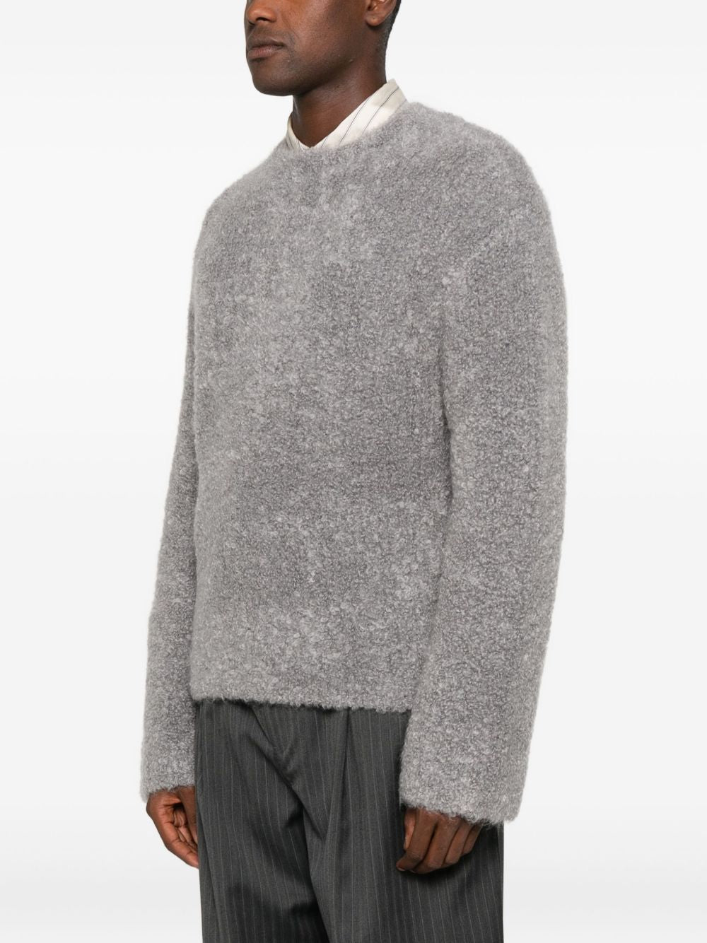 Maglione Jermaine in misto mohair in grigio Sefr - uomo 
