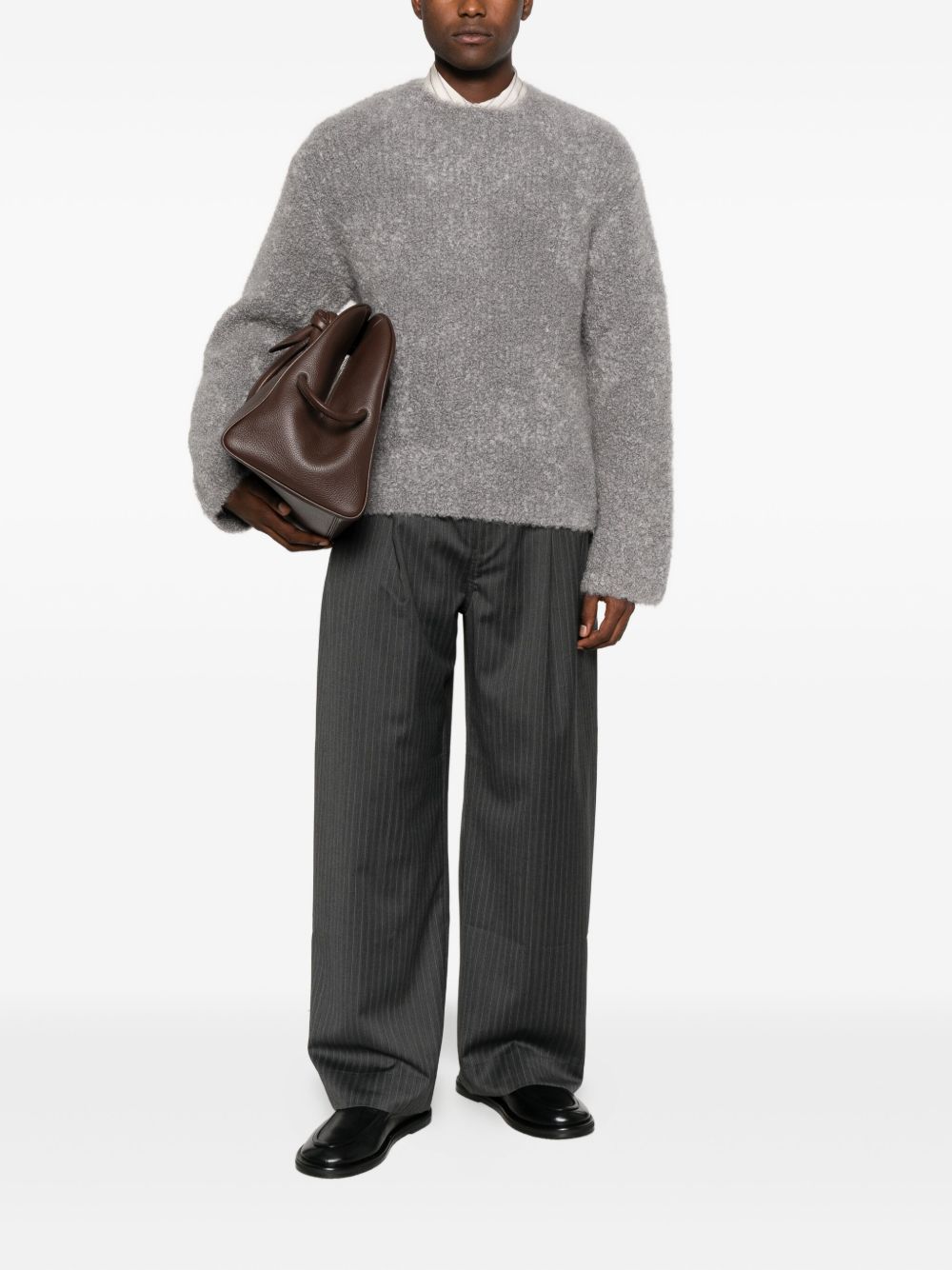 Maglione Jermaine in misto mohair in grigio Sefr - uomo 