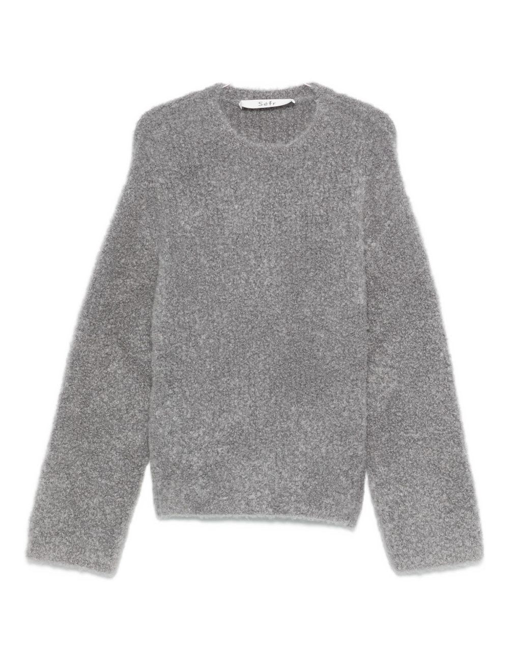 Maglione Jermaine in misto mohair in grigio Sefr - uomo 