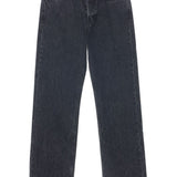 Jeans con bottoni in grigio 