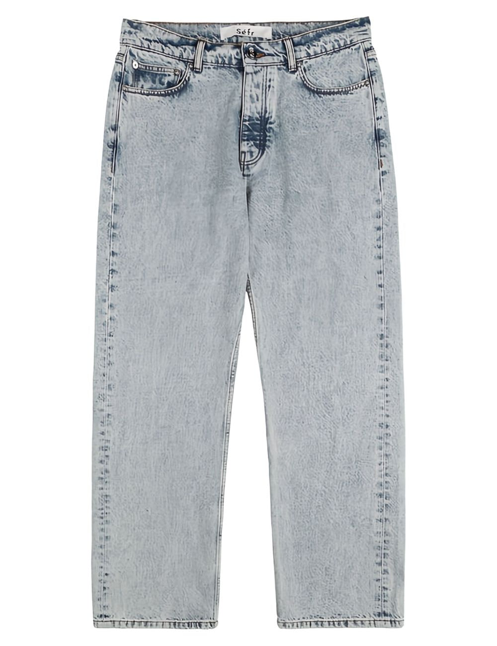 Jeans con bottoni in grigio Sefr - uomo 